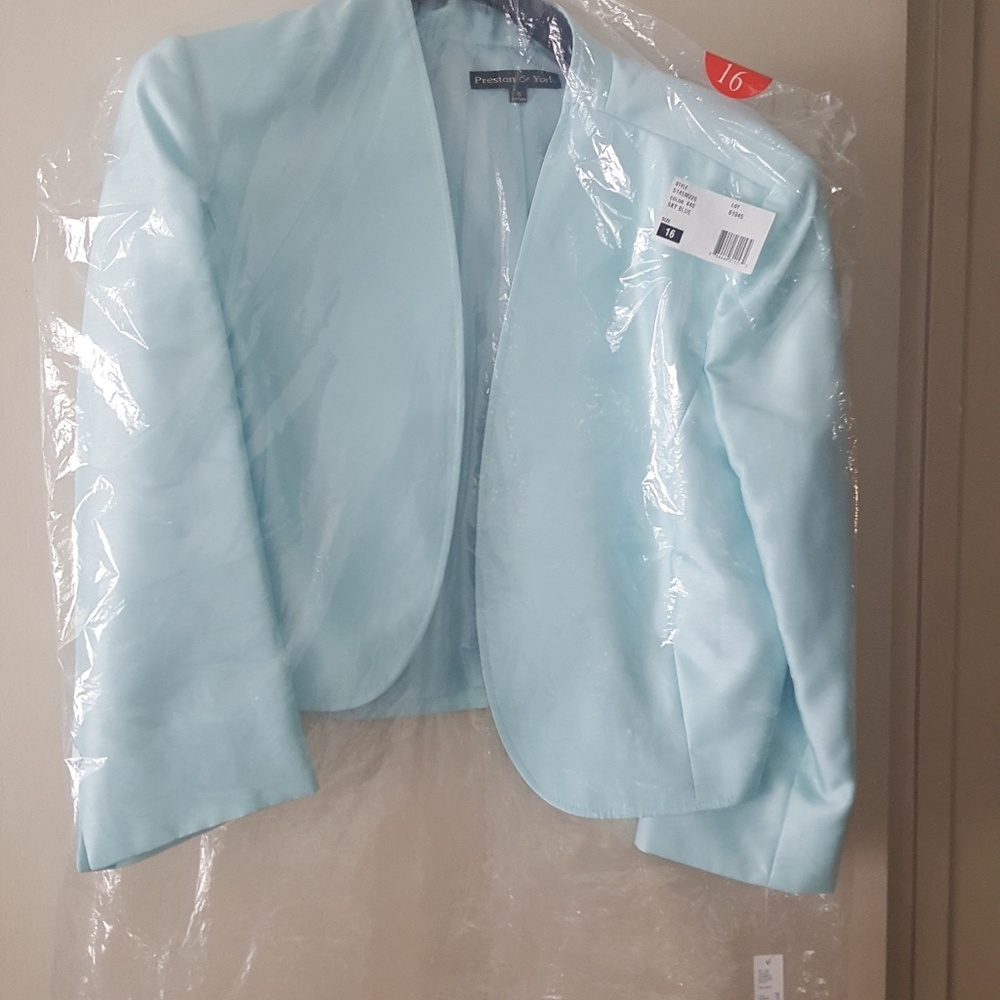 Silk bolero jacket Sky Blue Never worn